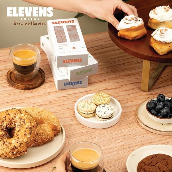 ELEVENS COFFEE | Набор ассорти | Кофе-капсулы | 100% арабика и робуста | 44 алюминиевые кофейные капсулы (11 x 4 вкуса) | Тёмная обжарка | Интенсивность 8–10