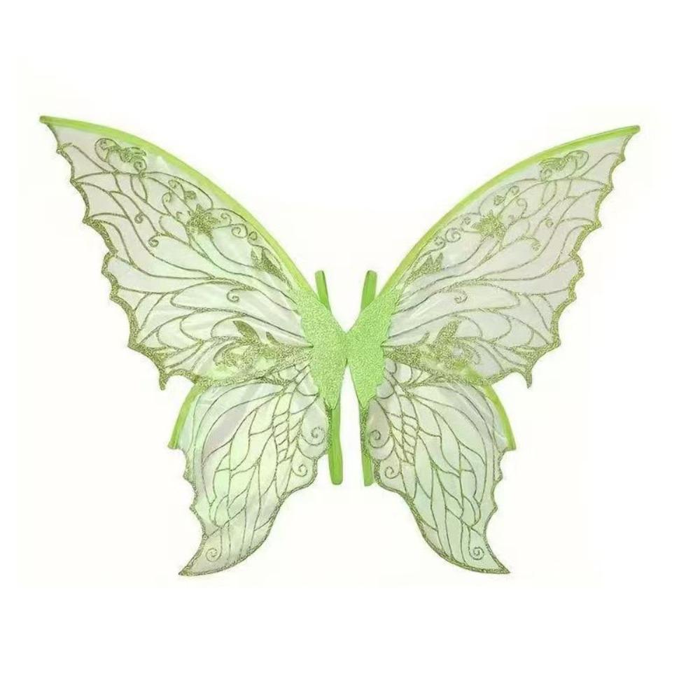 Gradient Sheer Butterfly Fairy Wings Sparkling Organza Elf Wings Costume  Christmas Gifts