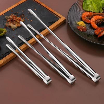 Новые щипцы для гриля из нержавеющей стали, кухонная утварь для барбекю, выпечки, серебряные кухонные аксессуары, товары для кемпинга