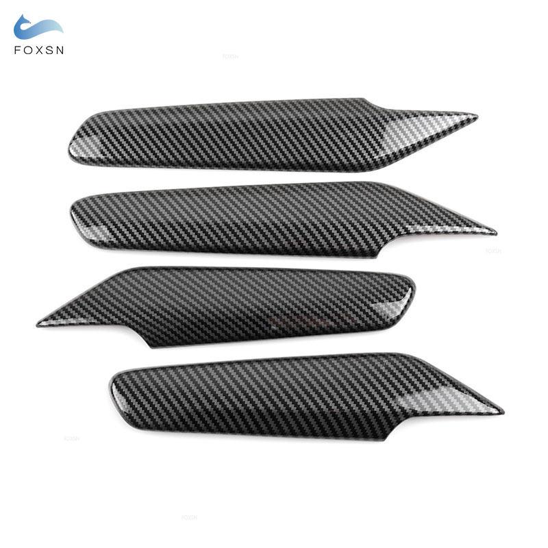 For Honda Civic 11th  ABS Carbon Fiber Texture Car Interior Window Control Side Panel Door Armrest Cover Protective Trim