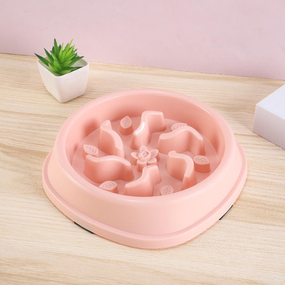 Anti-Tip Pet Food Dish Easy Clean Dog Feeding Dish Practical Slow Feeder Bowl Pet Supplies