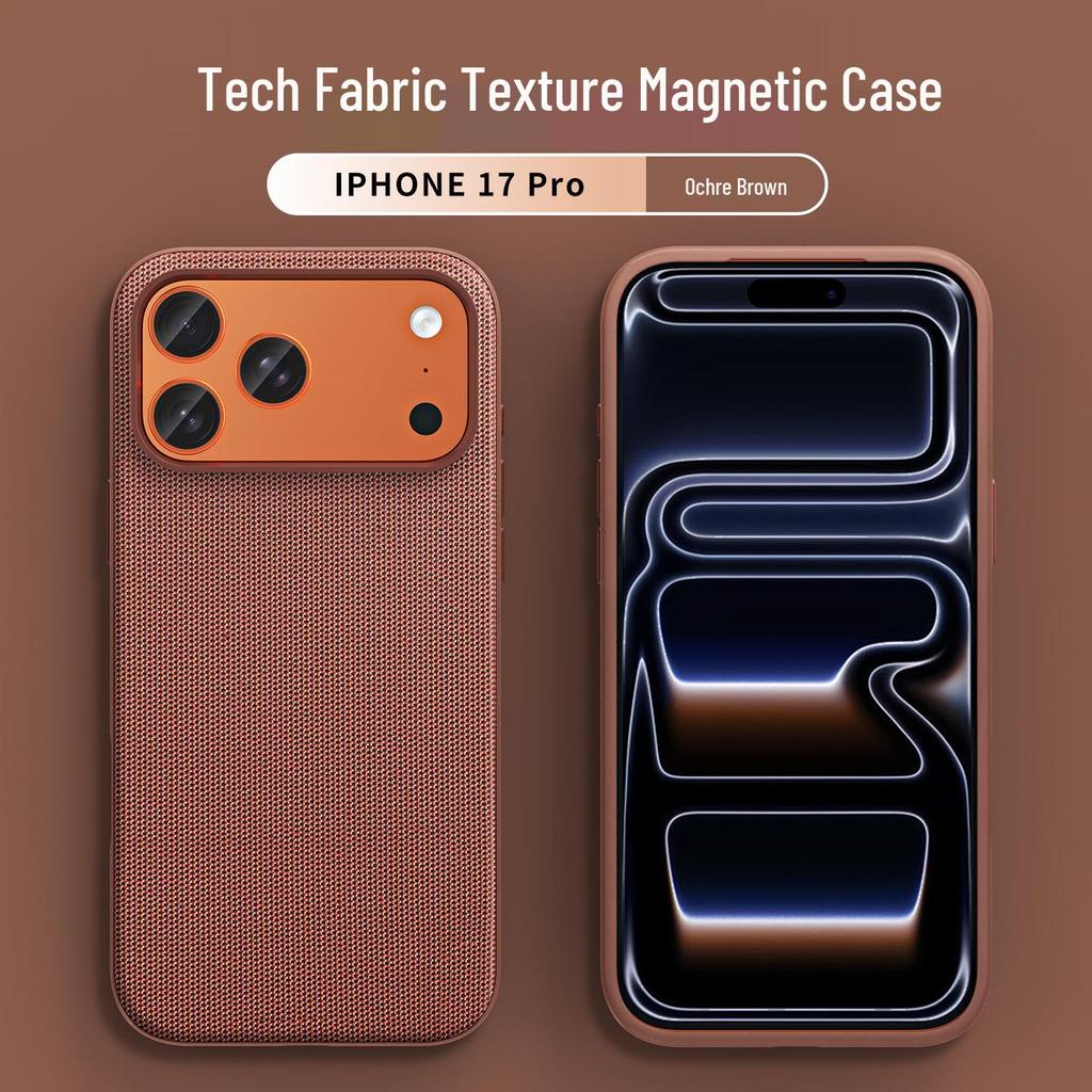 Apple 17 Pro Max Official Fabric Case | Tech Texture | iPhone 16 Magnetic | Drop Protection