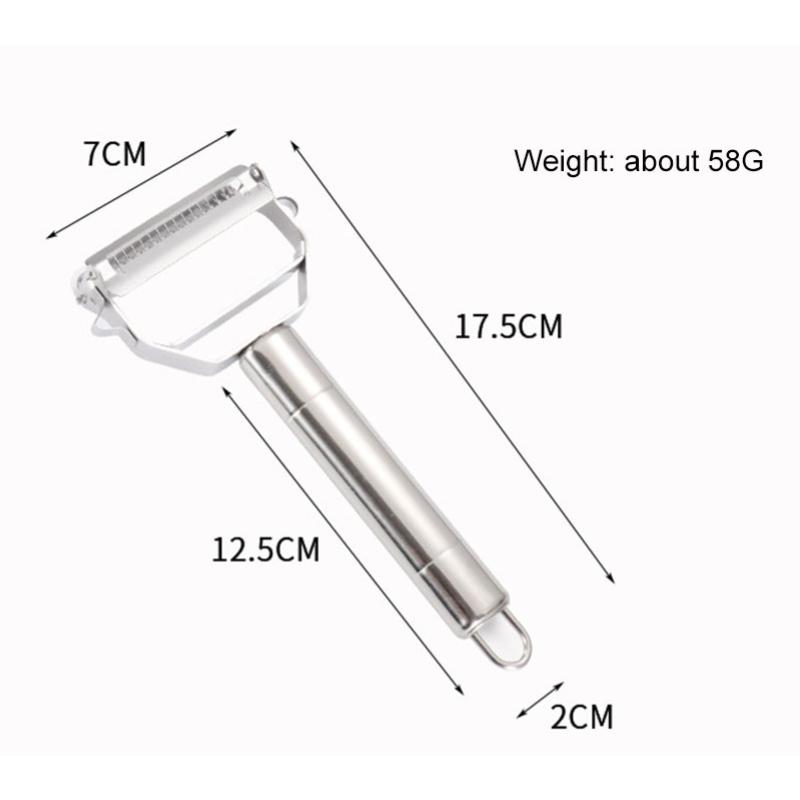 Stainless Steel Peeler Fruit Vegetable Melon Potato Carrot Cucumber Multifunction Peeler Home Kitchen Tool