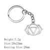 Back To School Personalized Keychains Celtic Hexagram Key Ring Audience Key Ring Material