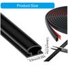 Flexible Quarter Round Molding Self Adhesive Rubber Trim Waterproof Seal for Wall Edge Corner & Staircase Cabinet Edge