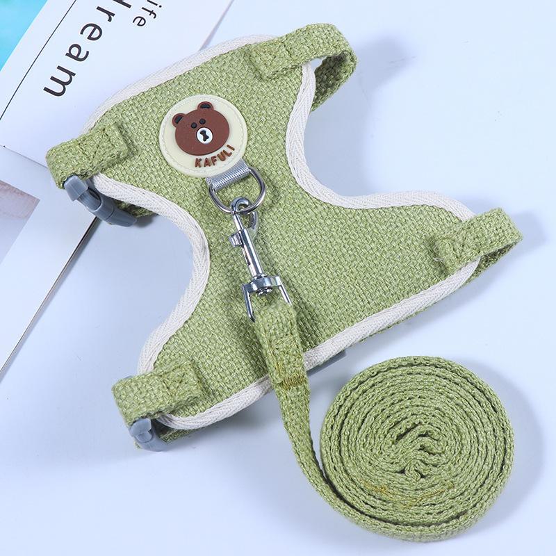 Cartoon-Style Cat Harness Leash - Escape-Proof Vest for Walking Pets