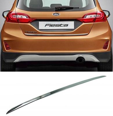 FORD FIESTA Mk8 17+ Хромированная отделка багажника — Акцент на задней двери — Деталь задней части автомобиля премиум-класса — Shine Enhancer Tuning Klape
