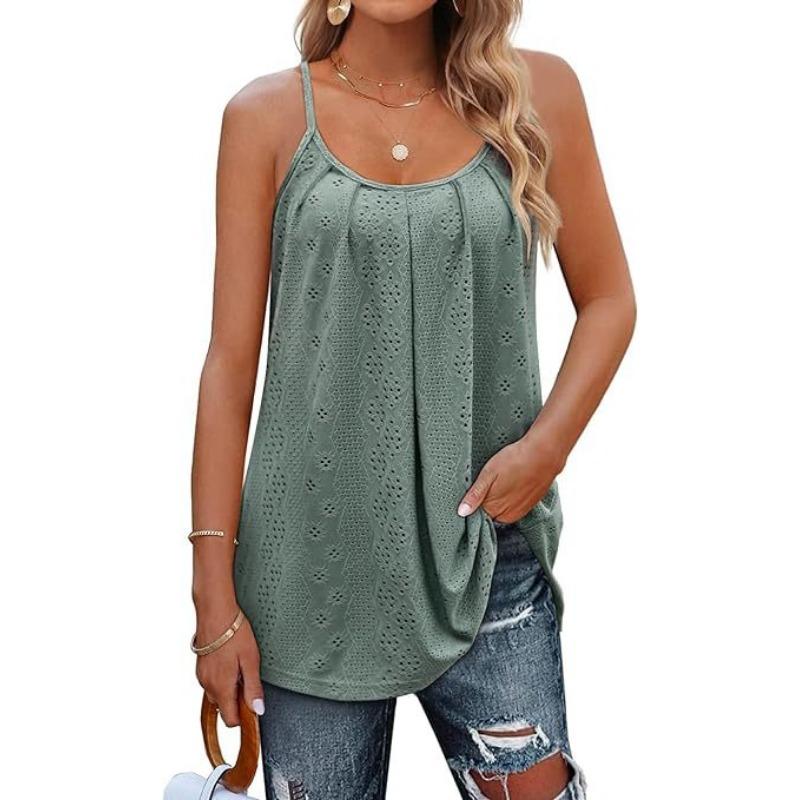 YYFS Женская мода повседневная летняя весна однотонная без рукавов с принтом на подтяжках блузки и рубашки