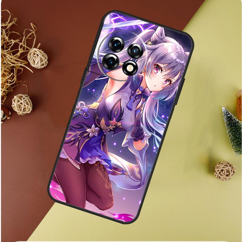 Чехол для телефона Genshin Impact Keqing для OnePlus Nord CE 4 3 2 Lite N20 N30 9 10 Pro 8T 9RT 10T 10R 13R 12R 11 12 13
