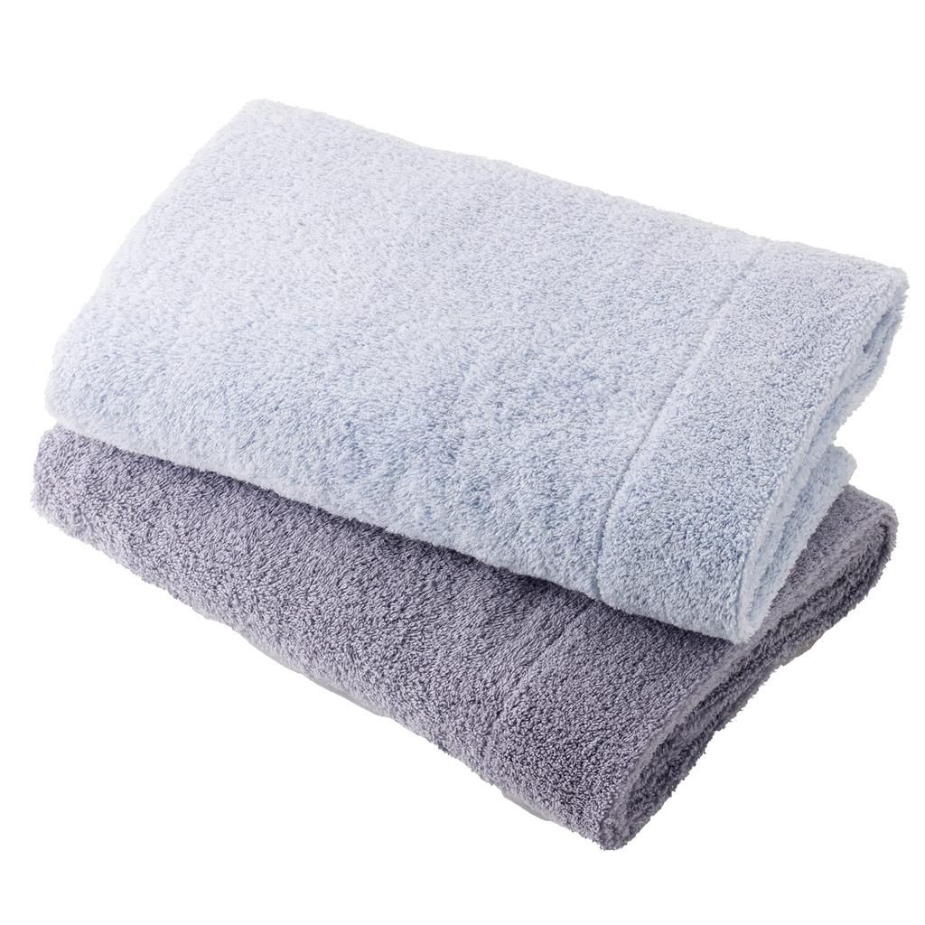 Полотенца для первого купания Muco, Сделано в Японии, Senshu Towel, Плотные, 100% Хлопок, Набор из 2 шт., Синий Ассортимент