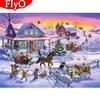 5D Diamond Painting House Handicraft New Arrival Diamond Embroidery Landscape Snow Art Rhinestone Tree Christmas Gift