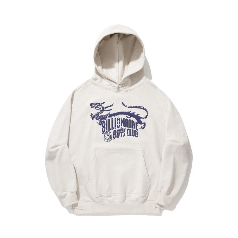 Li Ning X Billionaire Boys Club Коллаборация Серия Ежедневное Процветание Узор Года Дракона Логотип с Буквами Принтованная Толстовка Унисекс Худи Серый AWDU669-1