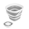 Bathroom Silicone Folding Bucket Outdoor Car Wash Bucket Square Fishing Supplies 10L Kitchen Camp Bucket