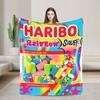 Плед Haribo Bear Candy Супер Мягкий Детский Плюшевый Плед с Рисунком для Дивана Кресла Фланелевое Покрывало Покрывало для Диван-кровати