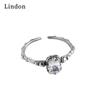 Lindon Classic Copper Alloy Zircon Ring Ladies Jewelry Wedding Promise Party Gift