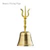1PCS Metal Artifacts Tantric Buddhist Bells Imitation of Ancient Roads Ringing Bell Diamond Bell Pestle Feng Shui Ornament