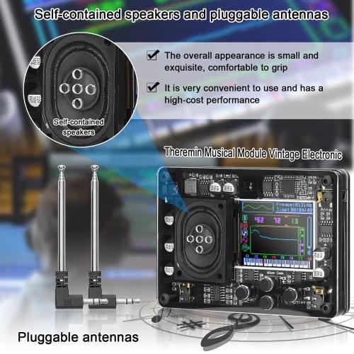 Weytoll Termini Audio Theremin Module with Type-C Interface, THEREMINI Mini Theremin Instrument with Type-C Charging, Over 70 Sound Types To Choose Fr