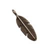 20 шт. подвески в виде перьев для ювелирных изделий античной бронзы цвета 20х6 мм
