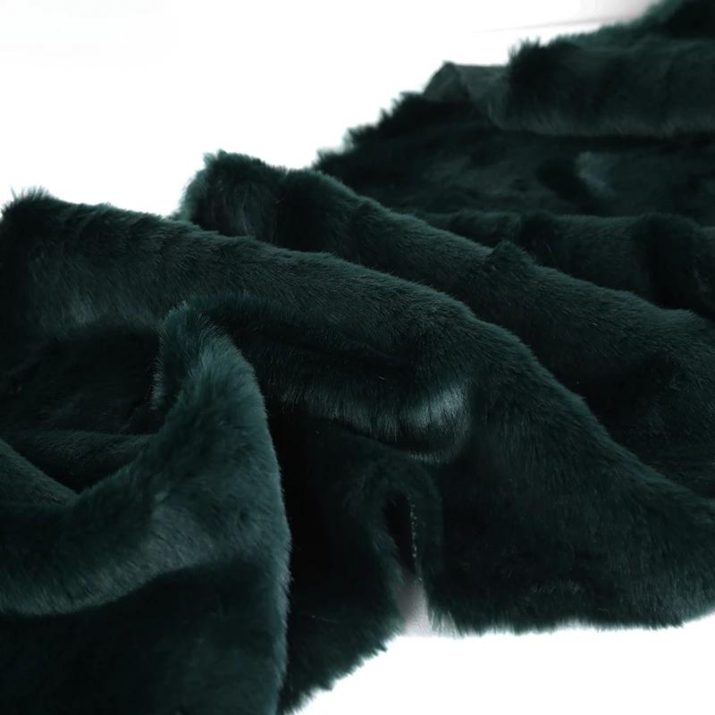 50x180cm Flush Artificial Fur Thickened Imitation Fox Fur Grass Faux Fur Fabric for Counter Decoration Carpet Clothes Scarves