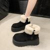 Утолщенные плюшевые теплые зимние сапоги AJGS 2024 г. Новые модные зимние женские сапоги на толстой подошве, женские меховые сапоги на молнии