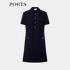 PORTS Women's Summer Commuter Shirt Collar Dress