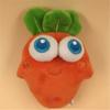Cute Big Eye Carrots Plush Toys Small Pendant Mini Cartoon Carrot Stuffed Toy Keychain for Kids Party Activity Gift 13CM
