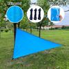 Triangle Garden Sunshade Canvas - Blue Outdoor Terrace, Balcony, and Camping, Durable and Easy To Install