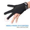Billiard Glove Anti Skid Breathable Cue Sport Glove 3 Finger Super Elastic Sports Glove Fits On Left or Right Hand