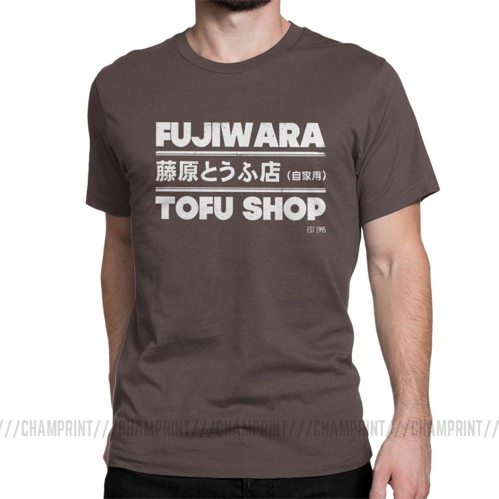 Футболки с аниме Initial D, модные футболки Fujiwara Takumi Fujiwara Tofu Shop, мужская хлопковая винтажная футболка