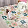 FLAGAV Baby Playmat Extra Large Folding Baby Playmat Waterproof Double Sided Playmat Portable Children Playmat Toddler Non-Toxic Anti-Slip Baby,