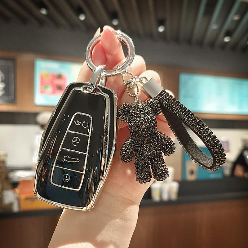 Покрытие TPU чехол для автомобильного дистанционного ключа чехол для Geely Emgrand X7 EX7 GX7 Coolray X6 Geometry c глобальный держатель аксессуары для автостайлинга