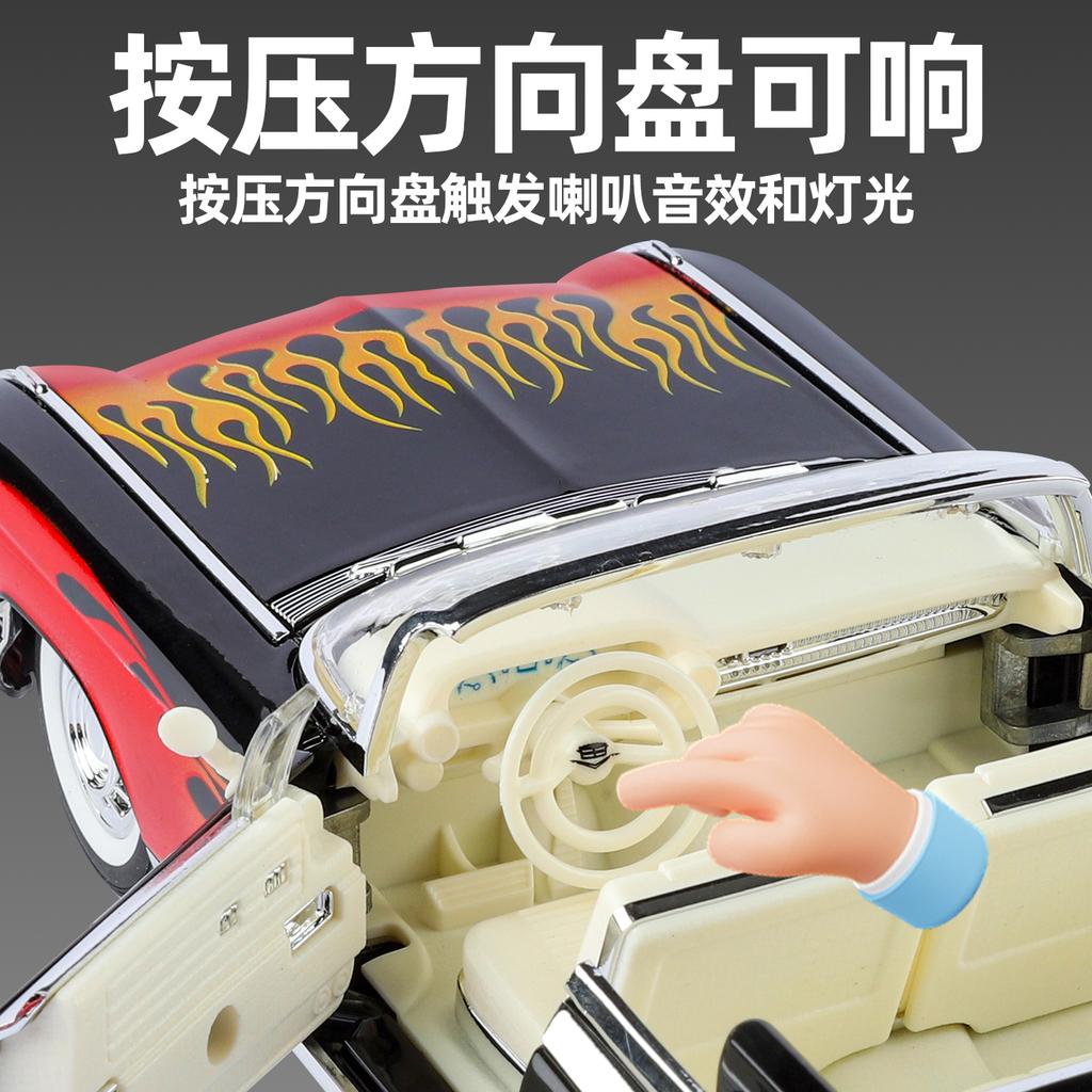 1:24 Cadillac Eldorado Biarritz 1959 Series 62 Latte Art Version Alloy Metal Diecast Model Car Decoration Desktop Display Gifts