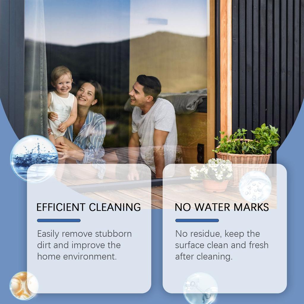 Glass Descaling Cleaning Agent Strong Cleaning Degreasing Stain Removal Glass Cleaning Spray 120ML