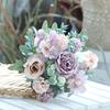 Simulated Flowers Bouquet Bright Colors High Simulation No Withering Fading Fake Flower Home Office Decor
