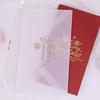 3D for Pop Up Christmas Greeting Cards Merry Xmas Cards Handmade Holiday Tree Postcard with Envelopes for Thanksgiving D