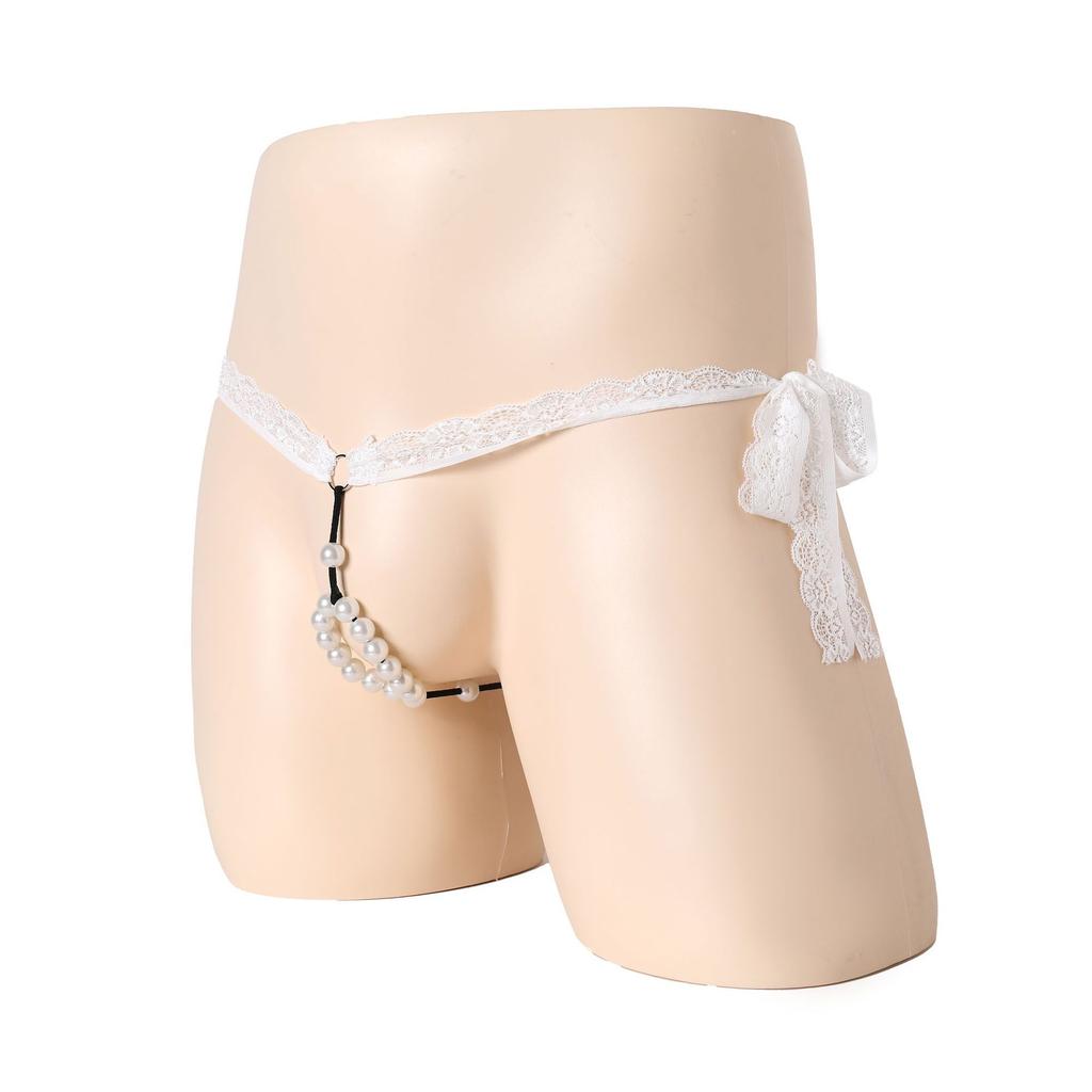 2025 новые трусики-стринги соблазнение кружево жемчуг сексуальная страсть сексуальные стринги