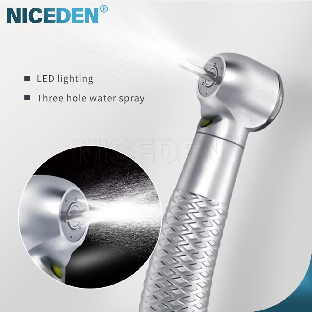 Niceden Стоматологический светодиод с электрогенератором Высокоскоростной наконечник Автономный турбинный распылитель воды Наконечник Стоматологические инструменты