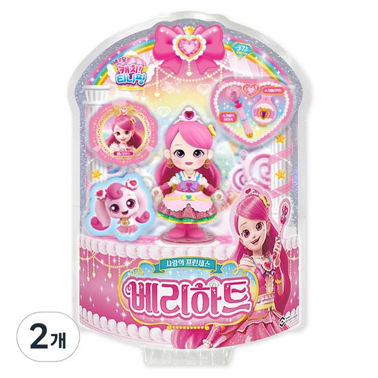 Catch Tiniping Sweet and Sour Princess Berry Heart Figure, 2 Pieces, a Popular Character In Korea
