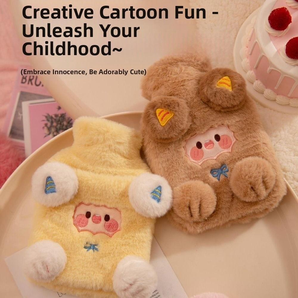 Cartoon Hot Water Bottles Lamb Pattern Water-filling Bottle Warming Products Belly Warmer Gifts