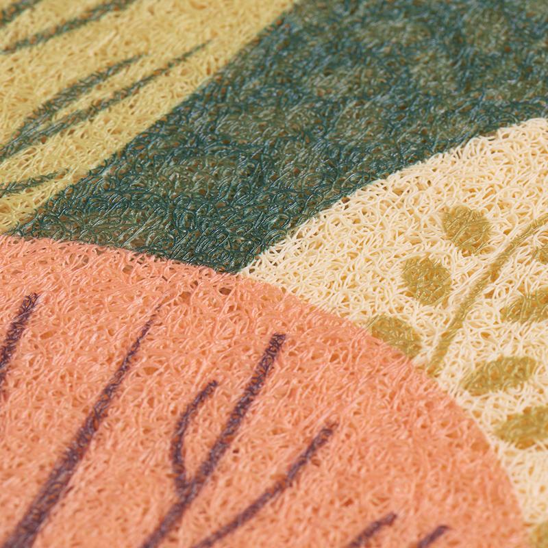 Лесной приветственный коврик Входной ковер Коврик для двери для помещений и улицы Низкопрофильный коврик для двери Моющийся Нескользящая резиновая основа Низкопрофильный коврик