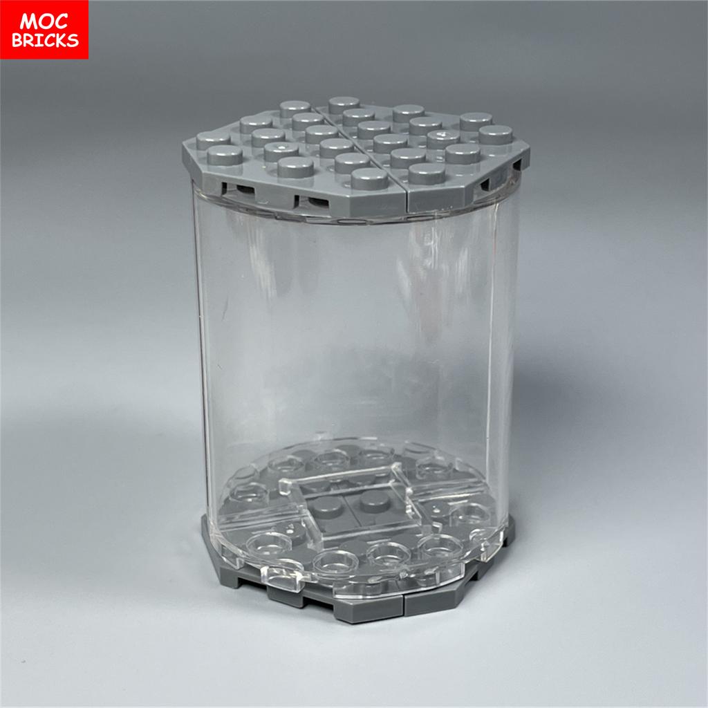 Серия контейнеров MOC Bricks Коробка для демонстрации Ведро Таз Горшок Упаковка Корзина Аксессуары Собранные Строительные Блоки Игрушки Подарок для Детей