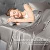100% Mulberry Silk 4/6pcs Bed Sheet Set, Solid Color Bedding Set, Luxury Silky Fitted Sheet Flat Sheet Pillowcase, Washable Soft