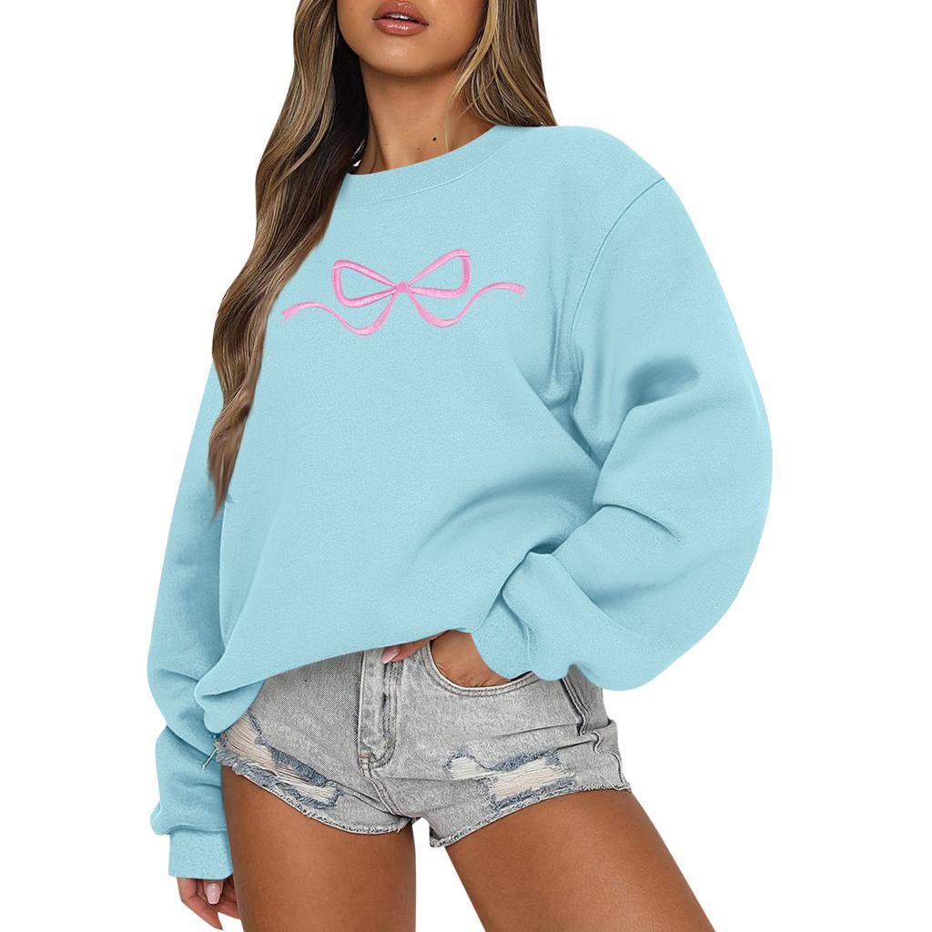 Women's Colorblock Sweatshirt Long Sleeve Round Neck Casual Comfortable Loose Lightweight Women's Sweatshirt