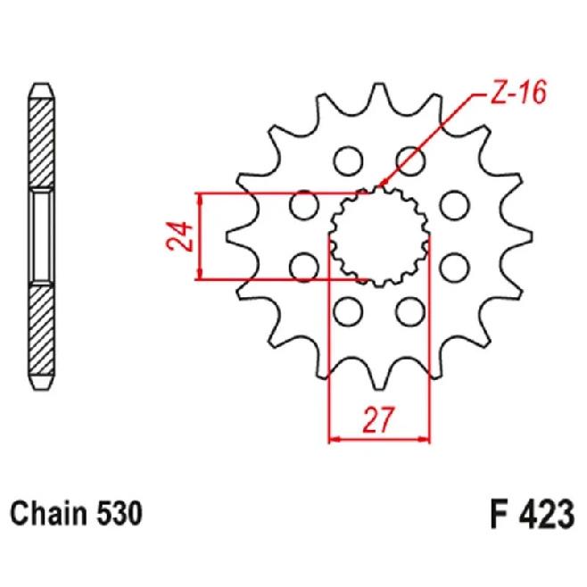 530 Motorcycle Front Sprocket For Suzuki GSX1300 BK B-King 1300 08-12 GSX-R1300 R GSXR1300R Hayab 1300 2008-2024