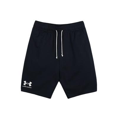UA RIVAL TERRY SHORT/1361631-001/Черный/Белый Оникс