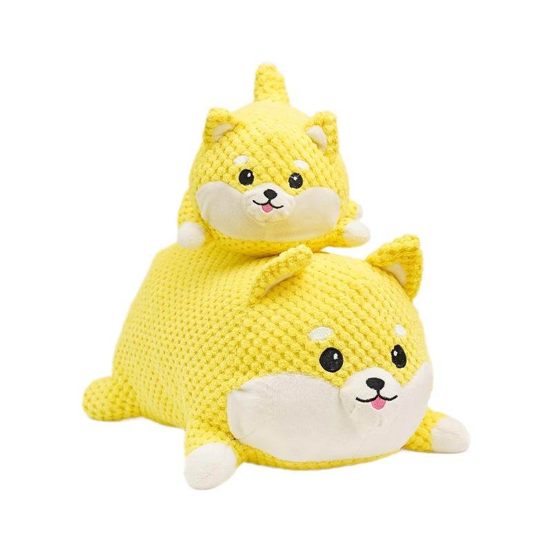 Большая Собака Домашняя Собака Собака Плюшевая Звук Устойчивая к Укусам Износостойкая Собака Скучно Смешные Товары для Кошек Ду Корги Игрушки для Кошек