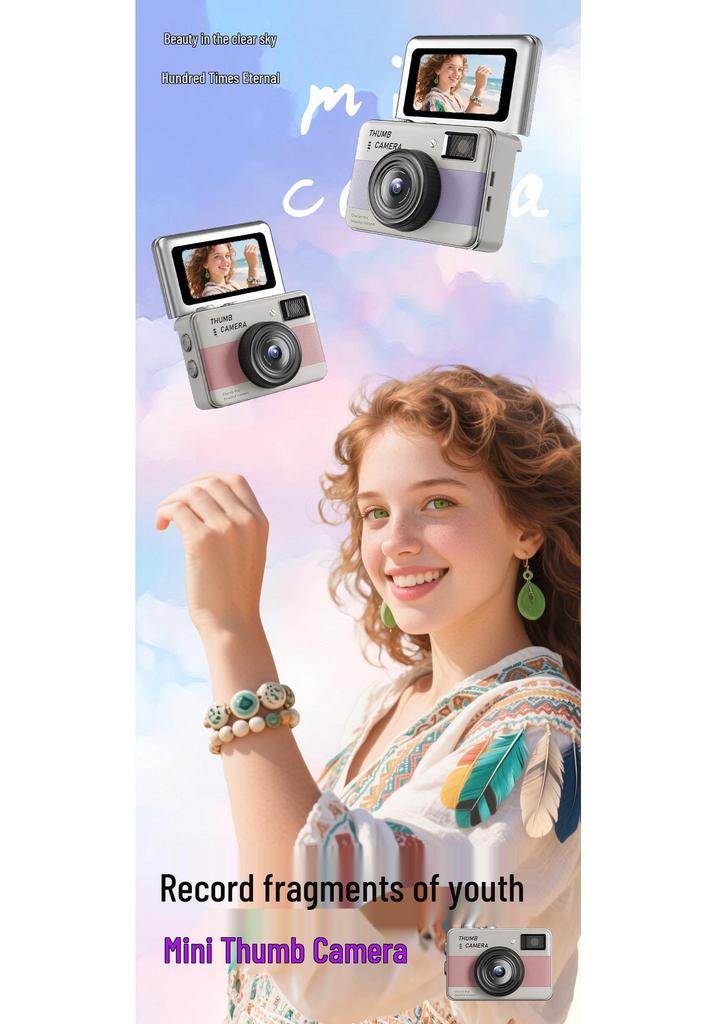 Y11 Mini Autofocus Student Camera - 68MP HD CCD