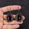Red Fire Labradorite Earring Copper Wire Wrapped Earring Handmade Jewelry Gemstone Earrings Amazing Earring Anniversary Gift Copper Jewelry