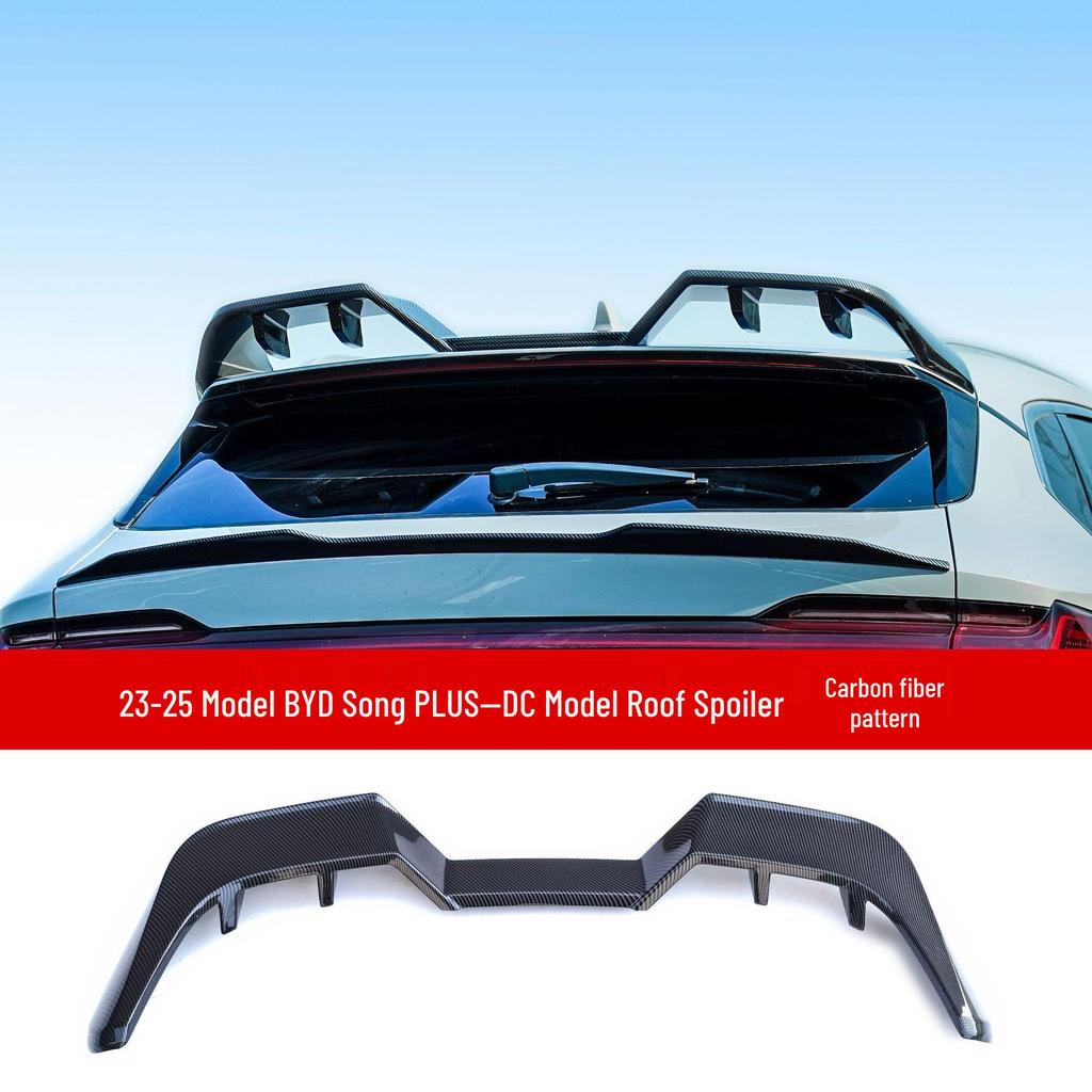 Compatible Roof and Tail Spoiler Kit for 23 BYD Song PLUS Models - Includes Rear Diffuser, Side Skirts, Front and Rear Lips.