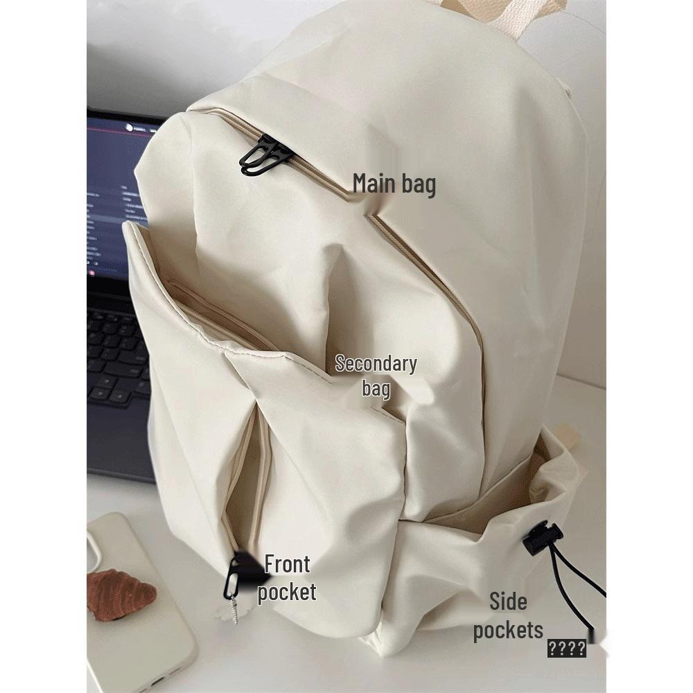 Черный рюкзак большой емкости для студентов - Унисекс, с двумя плечевыми ремнями, идеально подходит для колледжа и путешествий